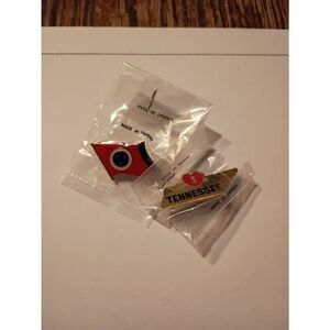 Tennessee State Pin Lot Enamel Hat Lapel Pins Souvenir Set 2pc NEW